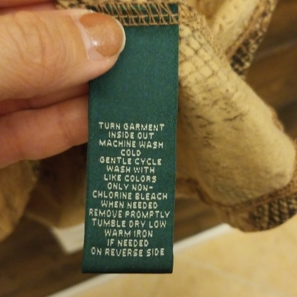 Lauren Ralph Lauren Snake Skin Print Tank Top - Picture 4 of 5